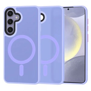 Husa MagSafe pentru Samsung Galaxy S24+ S926, Techsuit, HaloFrost, Mov Deschis