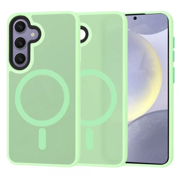 Husa MagSafe pentru Samsung Galaxy S24+ S926, Techsuit, HaloFrost, Verde Deschis