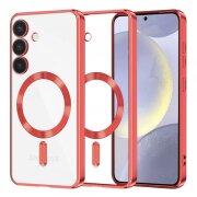 Husa MagSafe pentru Samsung Galaxy S24+ S926, Techsuit, Luxury Crystal, Rosie