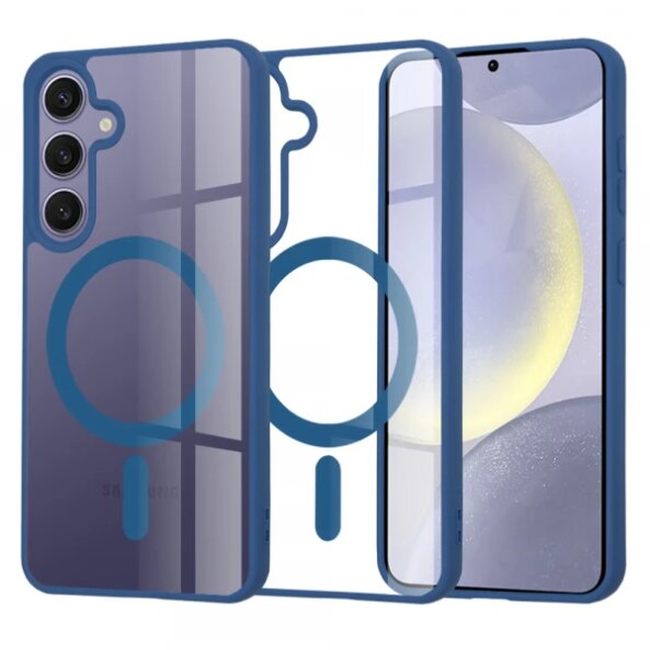 Husa MagSafe pentru Samsung Galaxy S24+ S926, Techsuit, Pro, Albastra