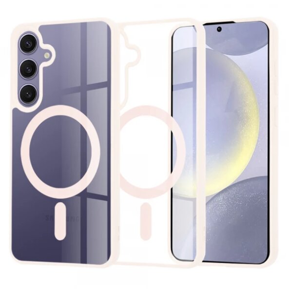 Husa MagSafe pentru Samsung Galaxy S24+ S926, Techsuit, Pro, Roz