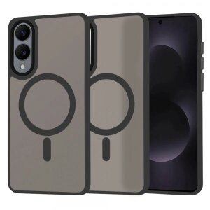 Husa MagSafe pentru Samsung Galaxy S25 Edge S937, Techsuit, HaloFrost, Neagra