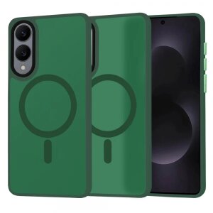 Husa MagSafe pentru Samsung Galaxy S25 Edge S937, Techsuit, HaloFrost, Verde