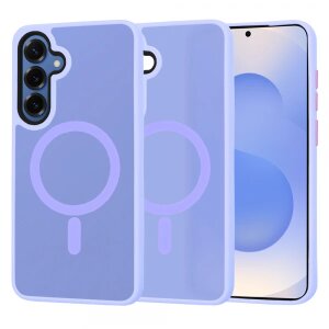 Husa MagSafe pentru Samsung Galaxy S25 S931, Techsuit, HaloFrost, Mov Deschis