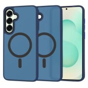 Husa MagSafe pentru Samsung Galaxy S25+ S936, Techsuit, HaloFrost, Bleumarin