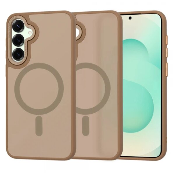 Husa MagSafe pentru Samsung Galaxy S25+ S936, Techsuit, HaloFrost, Maro