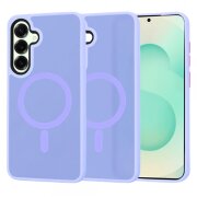 Husa MagSafe pentru Samsung Galaxy S25+ S936, Techsuit, HaloFrost, Mov Deschis