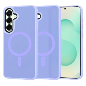 Husa MagSafe pentru Samsung Galaxy S25+ S936, Techsuit, HaloFrost, Mov Deschis