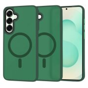 Husa MagSafe pentru Samsung Galaxy S25+ S936, Techsuit, HaloFrost, Verde