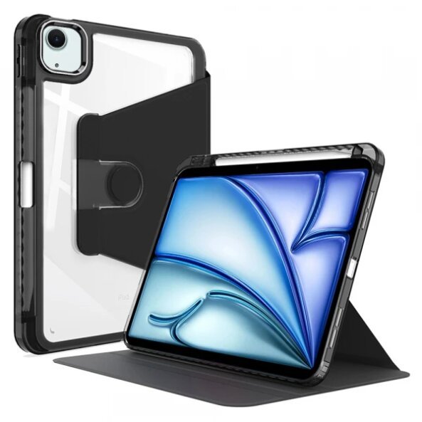 Husa pentru Apple iPad Air 11 (2025) / Air 11 (2024), Techsuit, Crystal Vision, Neagra