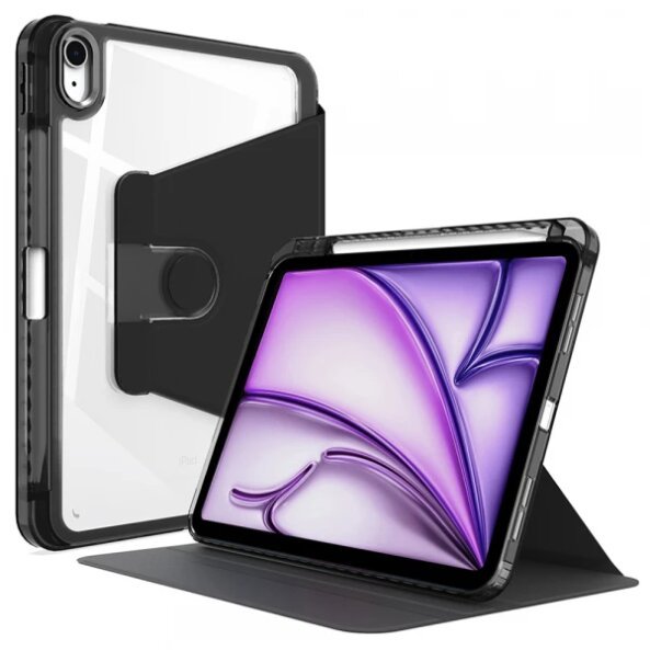 Husa pentru Apple iPad Air 13 (2025) / Air 13 (2024), Techsuit, Crystal Vision, Neagra