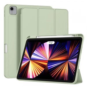 Husa pentru Apple iPad Pro 11 (2022) / Pro 11 (2021) / Pro 11 (2020) / Pro 11 (2018), Techsuit, Flex Trifold, Verde Deschis
