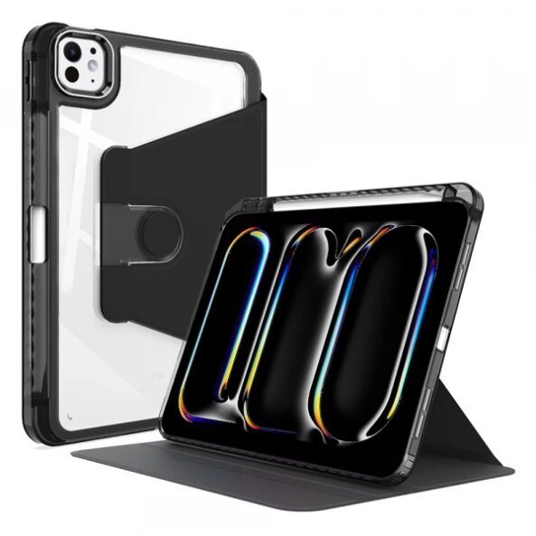 Husa pentru Apple iPad Pro 11 (2024), Techsuit, Crystal Vision, Neagra