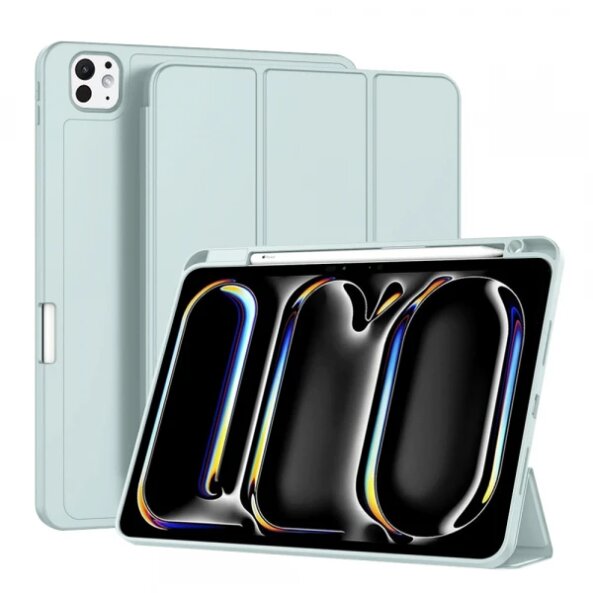 Husa pentru Apple iPad Pro 11 (2024), Techsuit, Flex Trifold, Bleu