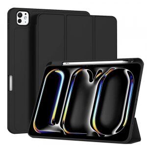 Husa pentru Apple iPad Pro 11 (2024), Techsuit, Flex Trifold, Neagra