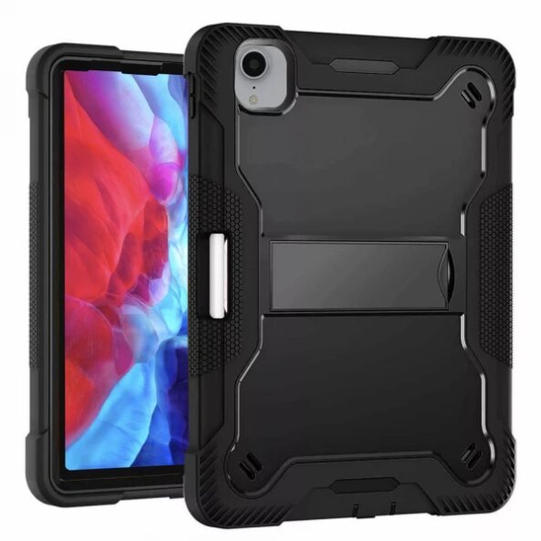 Husa pentru Apple iPad Pro 12.9 (2022) / Pro 12.9 (2021) / Pro 12.9 (2020) / Pro 12.9 (2018), Techsuit, Rugged TabShell, Neagra