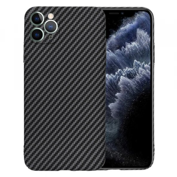Husa pentru Apple iPhone 11 Pro Max, Techsuit, Carbonite FiberShell, Neagra