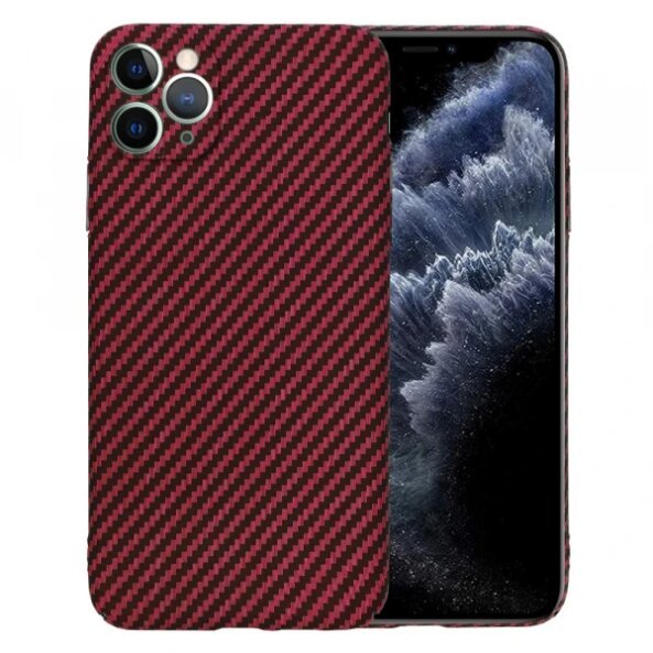 Husa pentru Apple iPhone 11 Pro Max, Techsuit, Carbonite FiberShell, Rosie