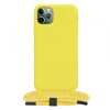 Husa pentru Apple iPhone 11 Pro Max, Techsuit, Crossbody Lanyard, Galbena