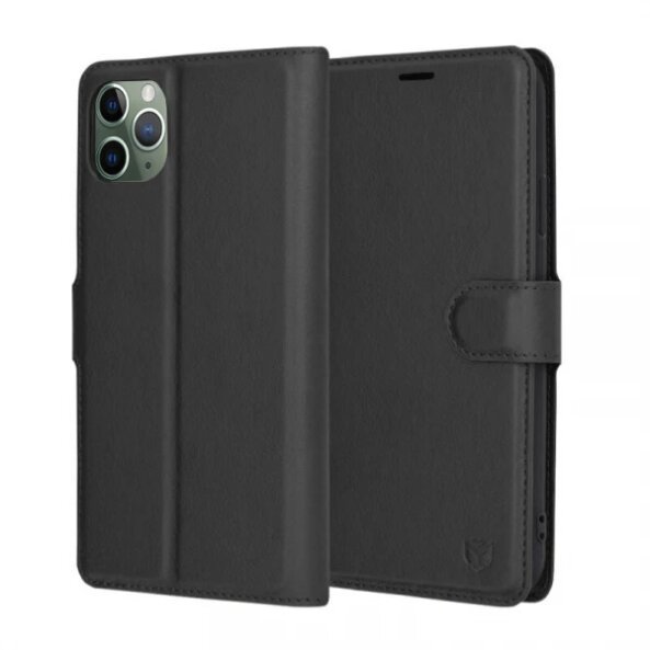 Husa pentru Apple iPhone 11 Pro Max, Techsuit, Leather Folio, Neagra