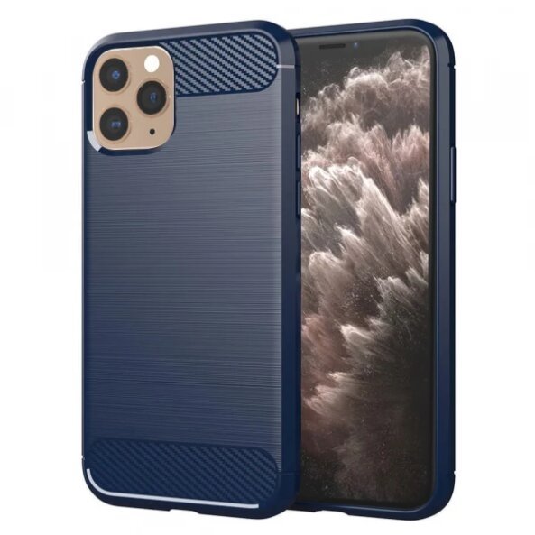 Husa pentru Apple iPhone 11 Pro, Techsuit, Carbon, Albastra