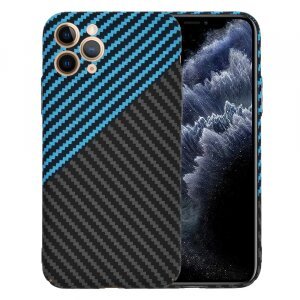 Husa pentru Apple iPhone 11 Pro, Techsuit, Carbonite FiberShell, Bleu