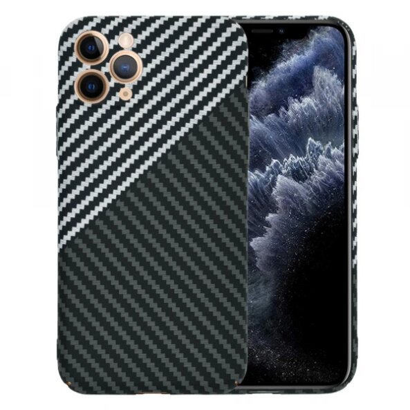 Husa pentru Apple iPhone 11 Pro, Techsuit, Carbonite FiberShell, Gri