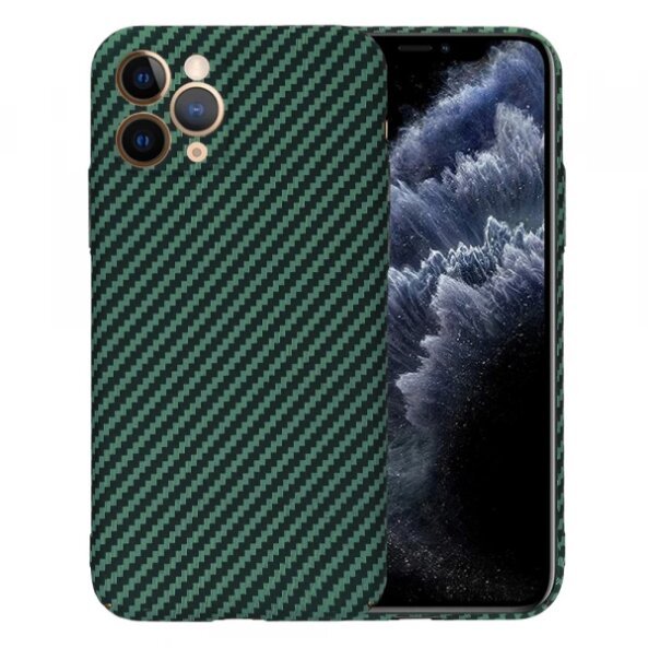 Husa pentru Apple iPhone 11 Pro, Techsuit, Carbonite FiberShell, Verde