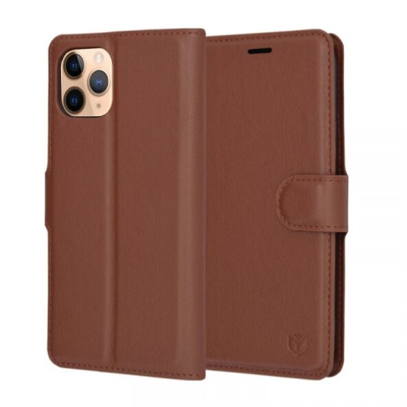 Husa pentru Apple iPhone 11 Pro, Techsuit, Leather Folio, Maro