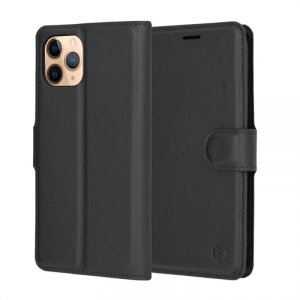 Husa pentru Apple iPhone 11 Pro, Techsuit, Leather Folio, Neagra