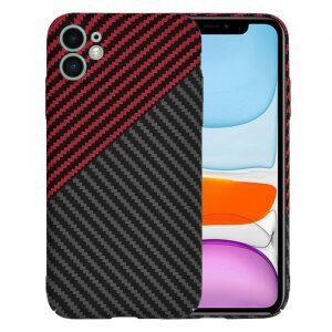 Husa pentru Apple iPhone 11, Techsuit, Carbonite FiberShell Vortex, Rosie