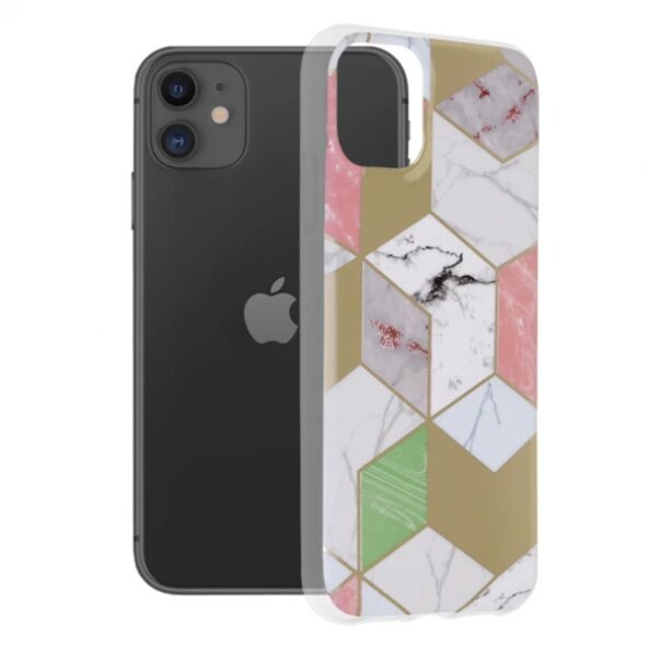 Husa pentru Apple iPhone 11, Techsuit, Marble, Mov