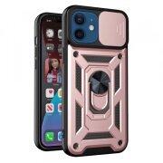 Husa pentru Apple iPhone 12 / 12 Pro, Techsuit, CamShield, Roz