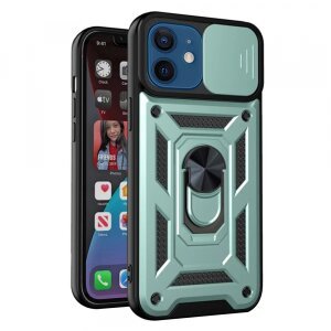 Husa pentru Apple iPhone 12 / 12 Pro, Techsuit, CamShield, Verde
