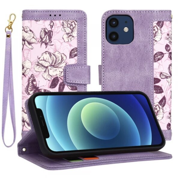 Husa pentru Apple iPhone 12 / 12 Pro, Techsuit, FlipCraft, Mov