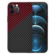 Husa pentru Apple iPhone 12 Pro Max, Techsuit, Carbonite FiberShell Vortex, Rosie