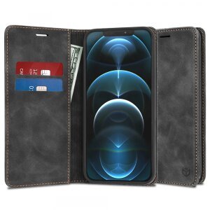 Husa pentru Apple iPhone 12 Pro Max, Techsuit, Confy, Neagra