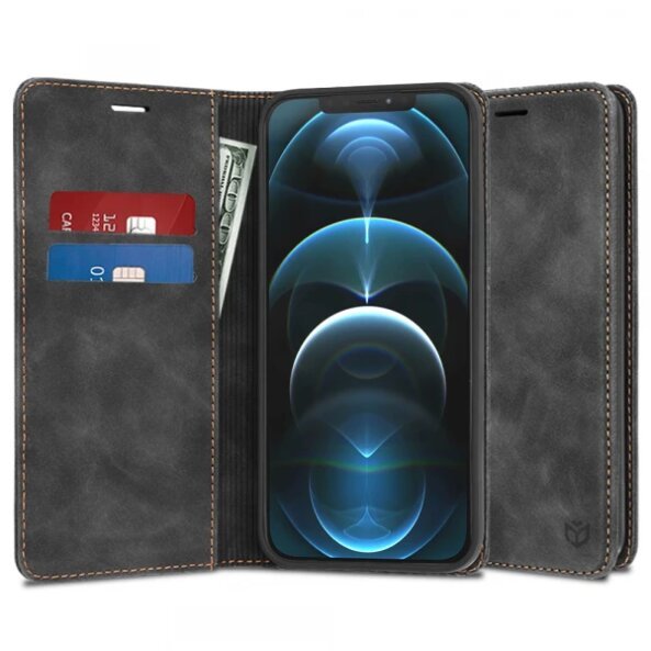 Husa pentru Apple iPhone 12 Pro Max, Techsuit, Confy, Neagra