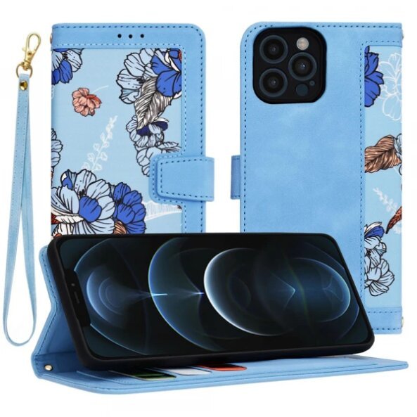 Husa pentru Apple iPhone 12 Pro Max, Techsuit, FlipCraft, Bleu