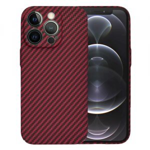 Husa pentru Apple iPhone 12 Pro, Techsuit, Carbonite FiberShell, Rosie