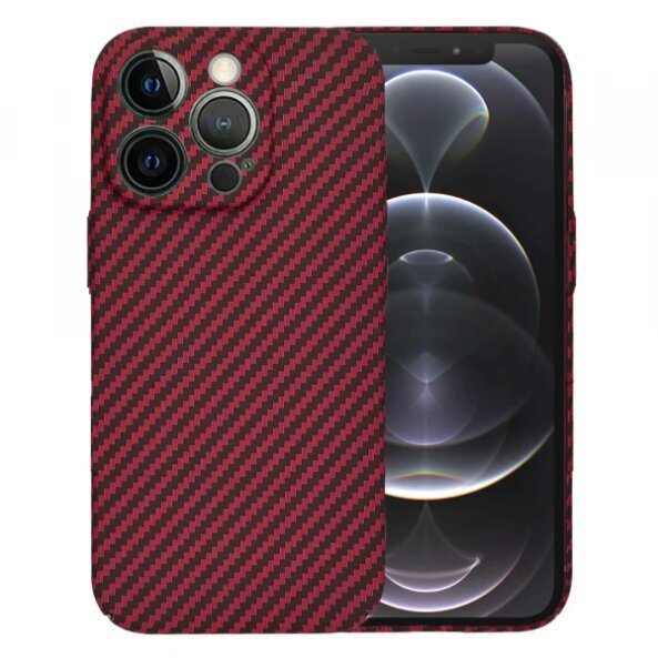 Husa pentru Apple iPhone 12 Pro, Techsuit, Carbonite FiberShell, Rosie