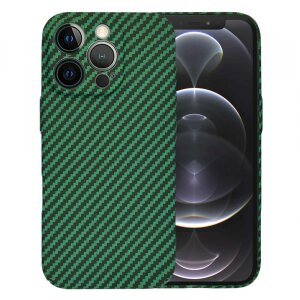 Husa pentru Apple iPhone 12 Pro, Techsuit, Carbonite FiberShell, Verde