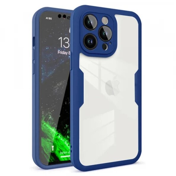 Husa pentru Apple iPhone 12 Pro, Techsuit, ColorVerse 360, Albastra