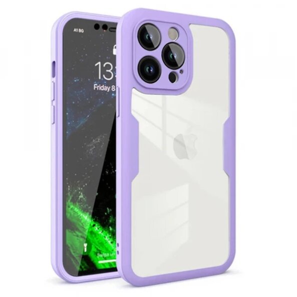 Husa pentru Apple iPhone 12 Pro, Techsuit, ColorVerse 360, Mov