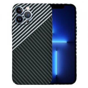 Husa pentru Apple iPhone 13 Pro Max, Techsuit, Carbonite FiberShell, Gri