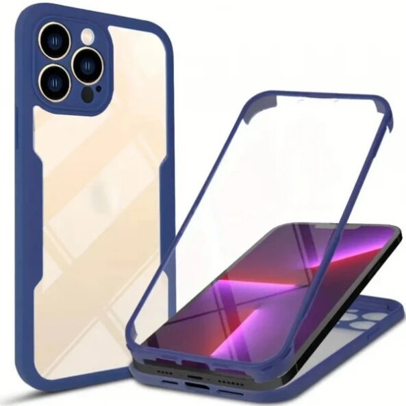 Husa pentru Apple iPhone 13 Pro Max, Techsuit, ColorVerse 360, Albastra