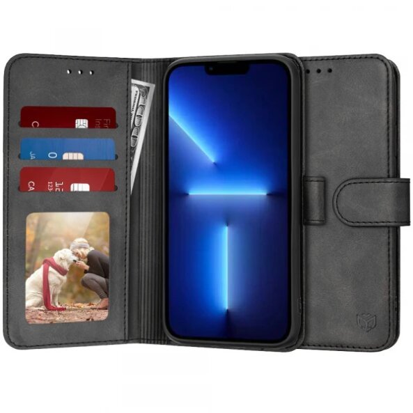 Husa pentru Apple iPhone 13 Pro Max, Techsuit, Diary Book, Neagra