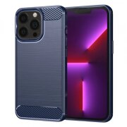 Husa pentru Apple iPhone 13 Pro, Techsuit, Carbon, Albastra