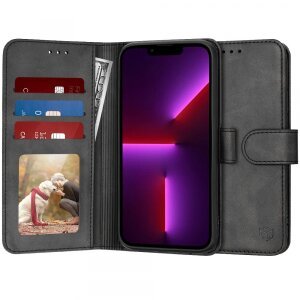 Husa pentru Apple iPhone 13 Pro, Techsuit, Diary Book, Neagra