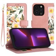 Husa pentru Apple iPhone 13 Pro, Techsuit, FlipCraft, Roz